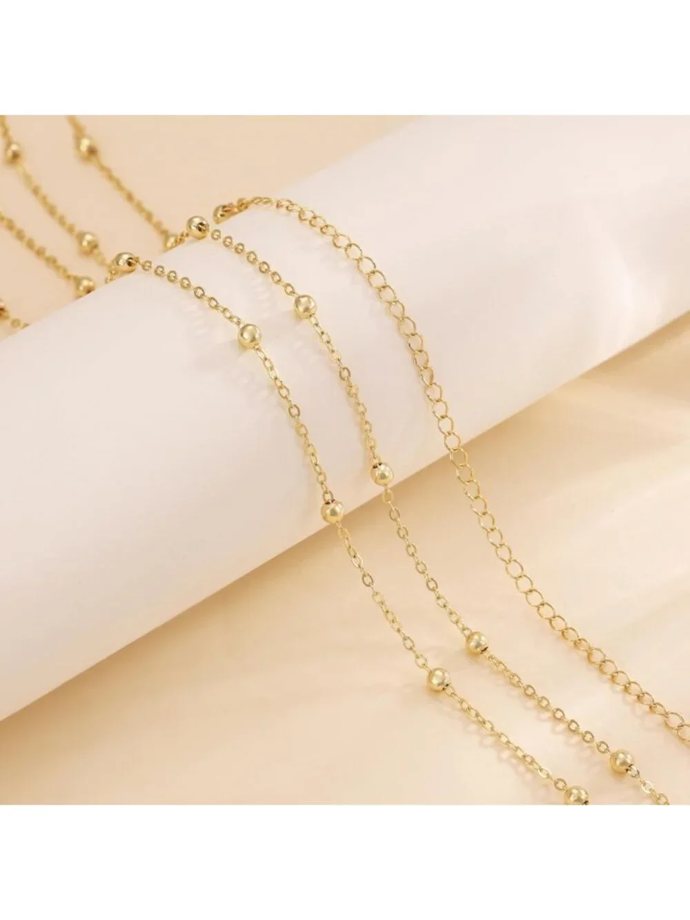 Dainty 14k Gold Plated Waist Beads & Body Chain - Summer Beach Jewelry